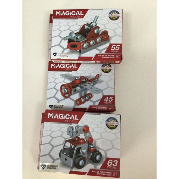 Iron Commander Mini Erector Set Metal Building Sets x 5 (Fire Trucks Series) - Picture 7 of 7